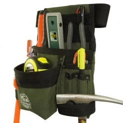 Hunter Green Canvas 10-Pocket Finisher Tool Pouch with Belt by Graintex -Graintex Sales hunter green graintex tool belts cs2428 44 1000