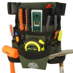 Hunter Green Canvas 10-Pocket Finisher Tool Pouch with Belt by Graintex -Graintex Sales hunter green graintex tool belts cs2428 76 1000