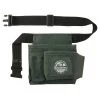 5-Pocket Suede Leather Nail and Tool Pouch with Belt by Graintex