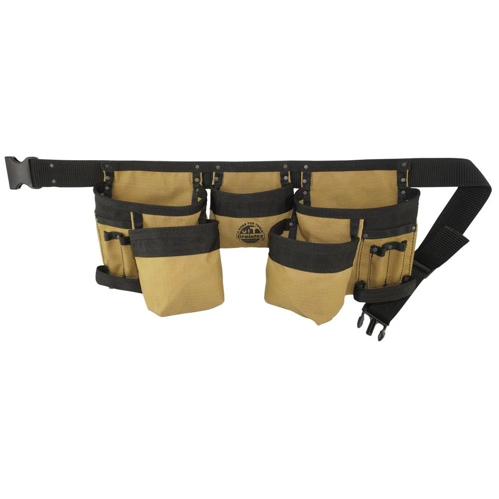 Khaki Canvas 11-Pocket Finisher Tool Apron by Graintex 6 Khaki Canvas 11-Pocket Finisher Tool Apron by Graintex - Image 4