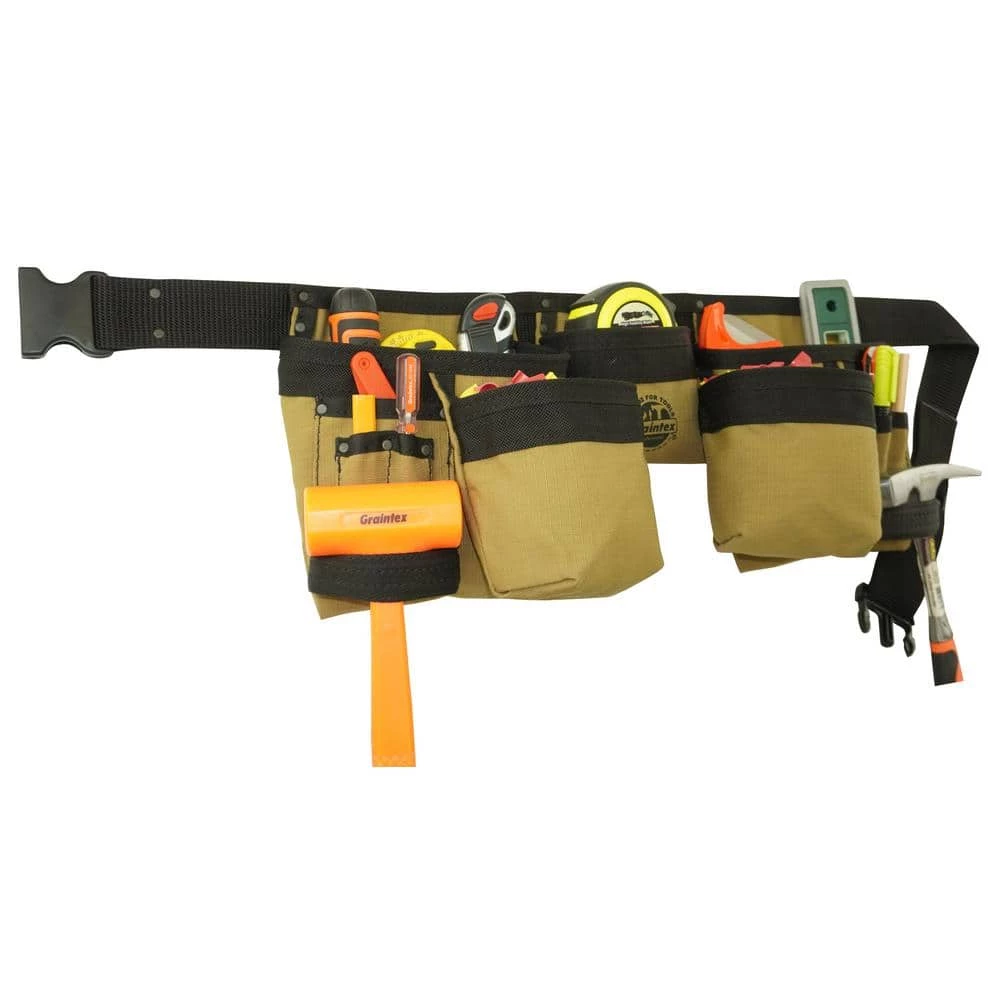 Khaki Canvas 11-Pocket Finisher Tool Apron by Graintex 9 Khaki Canvas 11-Pocket Finisher Tool Apron by Graintex - Image 7