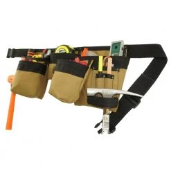 Khaki Canvas 11-Pocket Finisher Tool Apron by Graintex 14 Khaki Canvas 11-Pocket Finisher Tool Apron by Graintex -Graintex Sales khaki graintex tool belts cd2152 fa 1000