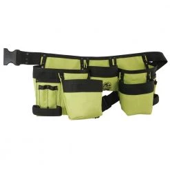 Lime Green Canvas 11-Pocket Finisher Tool Apron by Graintex -Graintex Sales lime green graintex tool belts cd2192 4f 1000