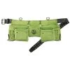 11-Pocket Suede Leather Tool Apron in Lime Green with 2 Hammer Holders and Suspender Hooks by Graintex -Graintex Sales lime green graintex tool belts ds2356 64 1000