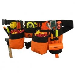 Orange Canvas 11-Pocket Finisher Tool Apron by Graintex -Graintex Sales orange graintex tool belts cd2150 fa 1000