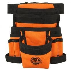Orange Canvas 10-Pocket Tool Pouch with Belt by Graintex -Graintex Sales orange graintex tool belts cs2435 1f 1000