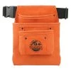 3-Pocket Nail and Tool Pouch with Orange Suede Leather w/Belt by Graintex -Graintex Sales orange graintex tool belts ss2563 64 1000