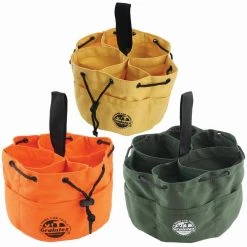 10 in. 18-Pockets Grab Tool Bags with Drawstring Closure Set of 3 by Graintex