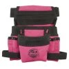 Pink Canvas 10-Pocket Finisher Tool Pouch with Belt by Graintex