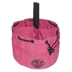 10 in. 6-Pocket Purple Canvas Grab Tool Bag with Drawstring Closure by Graintex