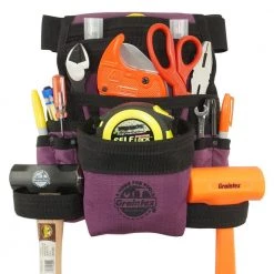 Purple Canvas 10-Pocket Finisher Tool Pouch with Belt by Graintex -Graintex Sales purple graintex tool belts cs2438 44 1000
