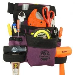Purple Canvas 10-Pocket Finisher Tool Pouch with Belt by Graintex -Graintex Sales purple graintex tool belts cs2438 76 1000