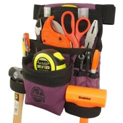 Purple Canvas 10-Pocket Finisher Tool Pouch with Belt by Graintex -Graintex Sales purple graintex tool belts cs2438 fa 1000
