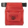 3-Pocket Nail and Tool Pouch with Red Suede Leather Belt by Graintex -Graintex Sales red graintex tool belts ss2529 64 1000