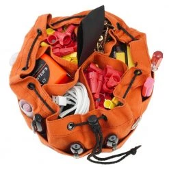 10 in. 18-PocketS Grab Tool Bag with Drawstring Closure in Rust Canvas by Graintex -Graintex Sales rust graintex tool bags gb2889 1f 1000