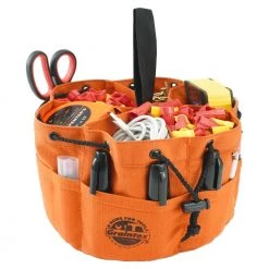 10 in. 18-PocketS Grab Tool Bag with Drawstring Closure in Rust Canvas by Graintex -Graintex Sales rust graintex tool bags gb2889 4f 1000