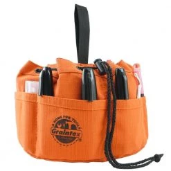 10 in. 18-PocketS Grab Tool Bag with Drawstring Closure in Rust Canvas by Graintex -Graintex Sales rust graintex tool bags gb2889 fa 1000