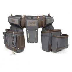 13-Pocket Electrician/Tradesman's Rig with Suspenders by Estwing -Graintex Sales tan estwing tool belts 94747 c3 1000
