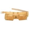 12-Pocket Top Grain Leather Work Apron with 2 in. Belt by Graintex