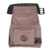 10-Pocket Nail and Tool Pouch with Belt Suede leather by Graintex -Graintex Sales tan graintex tool belts ss2280 64 1000