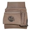5-Pocket Left Handed Nail and Tool Pouch with Suede Leather by Graintex -Graintex Sales tan graintex tool belts ss2292 64 1000