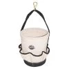 12 in. 6-Pocket Utility Tapered Ripstop Canvas Tool Bucket with Leather Bottom by Graintex 1 12 in. 6-Pocket Utility Tapered Ripstop Canvas Tool Bucket with Leather Bottom by Graintex -Graintex Sales white graintex tool bags cb2115 64 1000