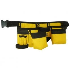 Yellow Canvas 11-Pocket Finisher Tool Apron by Graintex -Graintex Sales yellow graintex tool belts cd2157 4f 1000